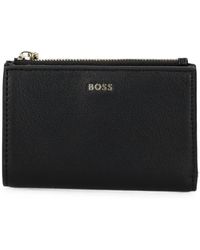 BOSS - Logo-Plaque Bi-Fold Wallet - Lyst