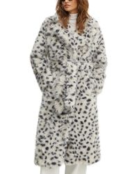 Bardot - Leopard-Print Belted Coat - Lyst