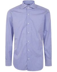 Barba Napoli - Camicia A Righe A Maniche Lunghe - Lyst