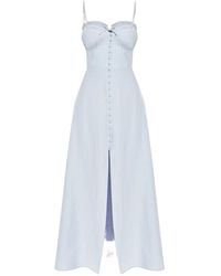 LoveShackFancy - Linella Lace-Trimmed Button-Front Dress - Lyst