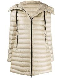 Moncler Drawstring-neck Quilted Jacket - Natural