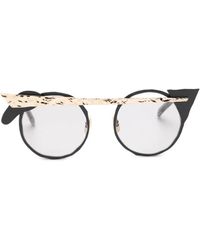 MASAHIROMARUYAMA - Sculpted Round-Frame Sunglasses - Lyst