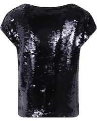 Alberta Ferretti - Sequin-Embellished Blouse - Lyst