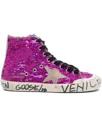 Golden Goose - Francy Penstar Sneakers Met Pailletten - Lyst