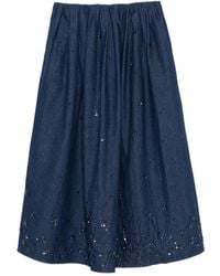 Maje - Sequin Embellished Midi Skirt - Lyst