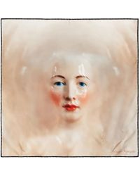 Maison Margiela - Écharpe À Imprimé Porcelain Doll - Lyst