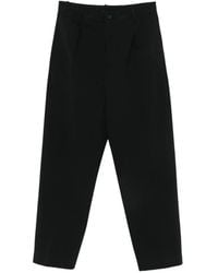 Semicouture - Pleated Tapered Trousers - Lyst