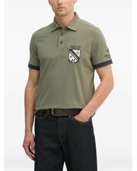 Aeronautica Militare - Logo-Patch Short-Sleeve Polo Shirt - Lyst