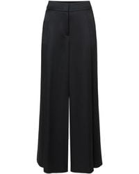 Peserico - Satin-Finish Palazzo Trousers - Lyst