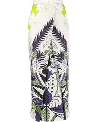 Valentino Garavani - World Arazzo Print Midi Skirt - Lyst