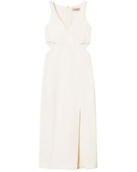 Twinset - Midi Cut-Out Dress - Lyst
