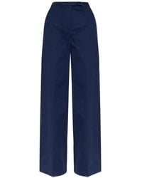 Emporio Armani - Wide-Leg Trousers - Lyst