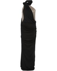 Entire studios - Gedrapeerde Maxi-Jurk - Lyst