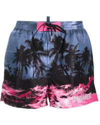 DSquared² - ディースクエアード グラフィック トランクス水着 - Lyst