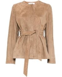 Max Mara - Abito Belted Suede Jacket - Lyst
