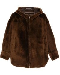 Salvatore Santoro - Veste Réversible À Capuche En Peau Lainée - Lyst