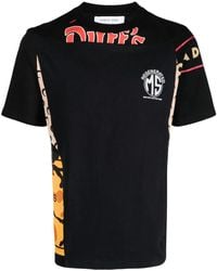 Marine Serre - Regenerated T-Shirt Met Patchwork - Lyst
