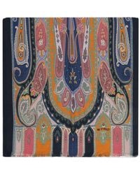 Etro - Écharpe Frangée À Imprimé Cachemire - Lyst