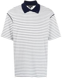 Giorgio Armani - Striped Short-sleeve Polo Shirt - Lyst