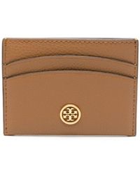 Tory Burch - Logo-plaque Leather Card Holder - Lyst