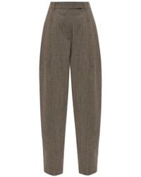 Rohe - Pleated Slub-Texture Trousers - Lyst