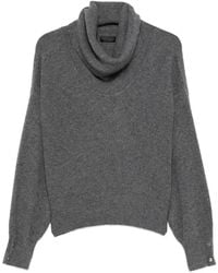 Liu Jo - Roll-Neck Button-Cuff Sweater - Lyst