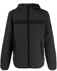Tommy Hilfiger - Logo-Embroidered Padded Hooded Jacket - Lyst