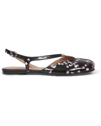 Maison Margiela - Confetti-Print Tabi-Toe Flat Sandals - Lyst