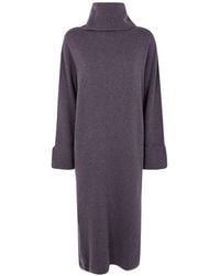 Liviana Conti - Roll-Neck Cashmere Midi Dress - Lyst