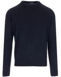 Al Duca d'Aosta - Raglan-Sleeve Ribbed-Trim Sweater - Lyst