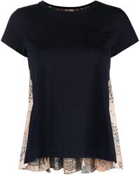 Sacai - T-shirt con stampa paisley - Lyst