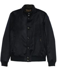 Moorer - Chaqueta Bómber Con Cierre De Botón - Lyst