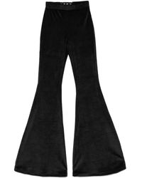 Gcds - Flared Velvet Pants With Choker - Lyst