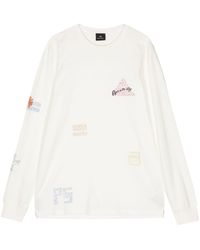 PS by Paul Smith - Cross-stitch Cotton-jersey T-shirt - Lyst