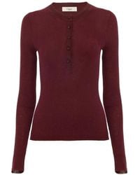 Chloé - Chloã Hanley Ribbed Long-Sleeve T-Shirt - Lyst