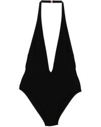 Tom Ford - Plunging Haler One-Piece Swimsuit - Lyst