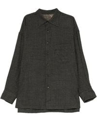 Ziggy Chen - Check-Pattern Button-Up Shirt - Lyst