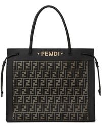 Fendi - Large Magic Ff Logo Tote Bag - Lyst