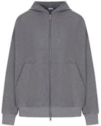 Brunello Cucinelli - Bead-Embellished Zip-Up Hoodie - Lyst