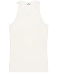 Courreges - Débardeur Côtelé À Détail De Boucle - Lyst