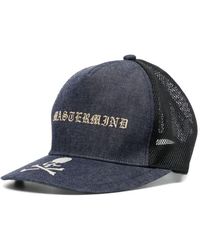 Mastermind Japan - Cappello da baseball denim con ricamo - Lyst