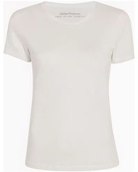 Another Tomorrow - Crew-Neck Organic Cotton T-Shirt - Lyst