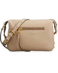 Tod's - Mini Sac Porté Épaule Metal Dots En Cuir - Lyst