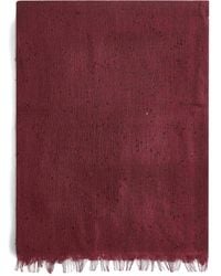 Brunello Cucinelli - Bufanda con detalles de lentejuelas y flecos - Lyst