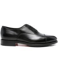 Santoni - Cap-Toe Lace-Up Oxford Shoes - Lyst