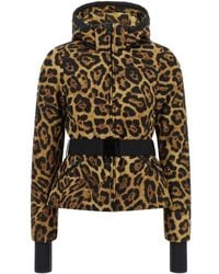 Goldbergh - Jagger Leopard-Print Peplum Ski Jacket - Lyst