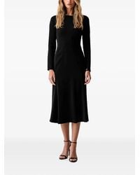 ARMANI EXCHANGE - Long-Sleeved Midi Dress - Lyst