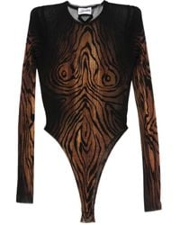 Jean Paul Gaultier - The Wood Mesh Bodysuit - Lyst