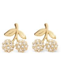 COACH - Pendientes con aplique de cereza - Lyst
