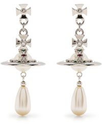 Vivienne Westwood - Pearl Drop Earrings - Lyst